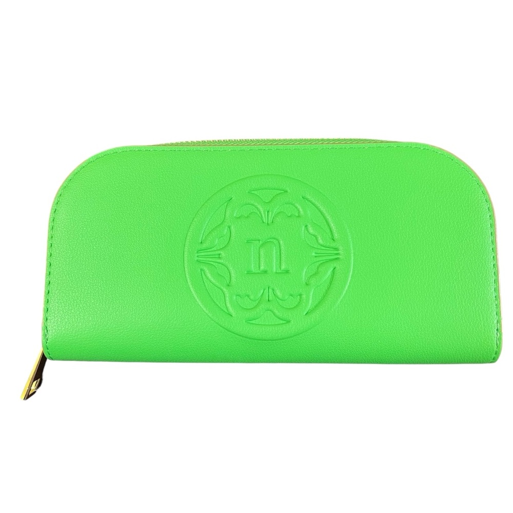 nanette lepore Women’s Wallet Tinsley Pebble Zip Around Wallet Green Color